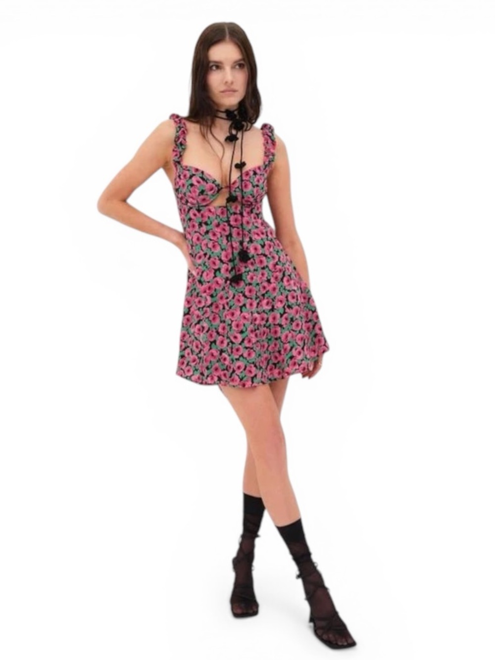 For Love & Lemons Giulia Mini Dress NWT